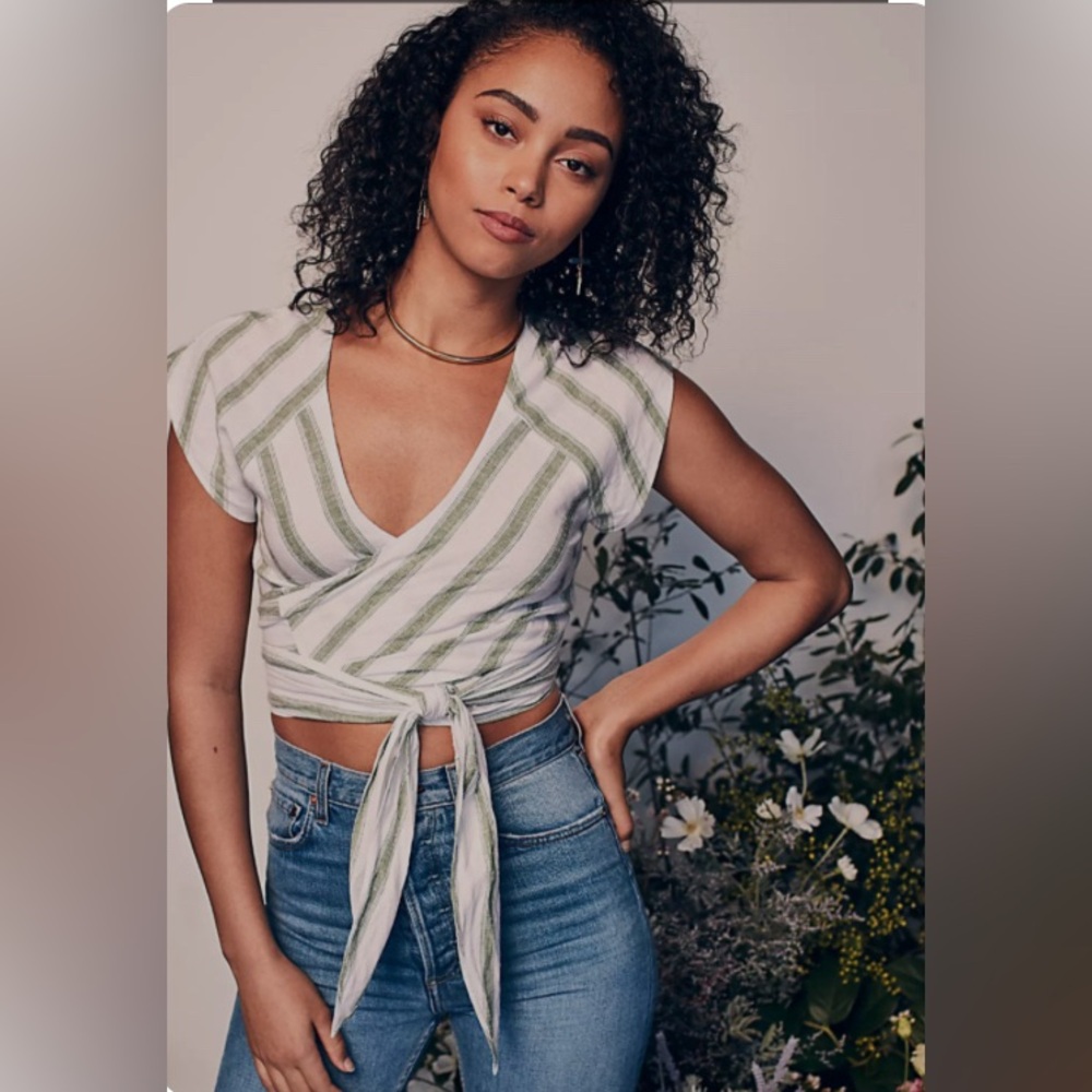 Wrap Crop Top • Sunbeam